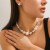 occidental style  exaggerating big Beads fashion short style necklace  punk temperament imitate Pearl 