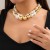 occidental style  exaggerating big Beads fashion short style necklace  punk temperament imitate Pearl 