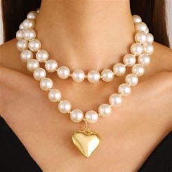 occidental style exaggerating multilayer beads punk Collar clavicle chain geom..
