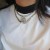 occidental style exaggerating personalityU flash diamond splice chain Collar chain