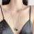  retroV wind surface drop pendant necklace high sweater chain chain