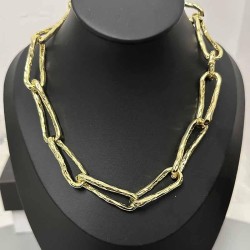 sasa same style occidental style retro high chain Stripe chain necklace Street..