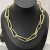 sasa same style occidental style retro high chain Stripe chain necklace Street Snap clavicle chain