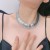 occidental style exaggerating personality width watchband chain diamond necklace temperament high clavicle chain