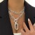 occidental style multilayer chain Metal necklace woman high clavicle chain two