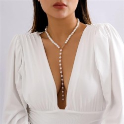 occidental style  retro beads chain beads  brief imitate Pearl tassel long sty..