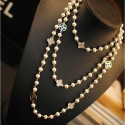sweater chain long style Korea Japan and Korea Autumn and Winter all-Purpose K..