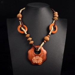 Bohemia retro all-Purpose geometry gem ethnic style long style woman necklace ..