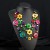  occidental style Bohemia exaggerating retro color chain ethnic style handmade gravel necklace woman