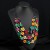  occidental style Bohemia exaggerating retro color chain ethnic style handmade gravel necklace woman