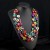  occidental style Bohemia exaggerating retro color chain ethnic style handmade gravel necklace woman