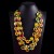 Bohemia ethnic style necklace Coir pendant color multilayer retro handmade weave long necklace woman