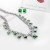 brief zircon necklace earrings set bride married banquet