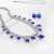 brief zircon necklace earrings set bride married banquet