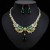 occidental style retro ethnic style angel wings zircon pendant necklace high luxurious earrings set