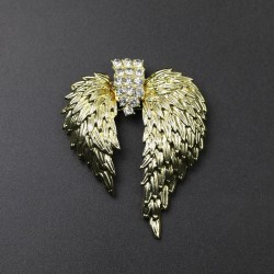  occidental style mediumVintage wings brooch Rhinestone angel elegant brooch s..