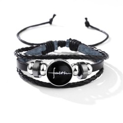 emu bracelet Word glass buckle weave leather bracelet samll high