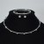  multilayer Rhinestone Collar zircon ear stud two set bride clavicle chain necklace