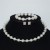  multilayer Rhinestone Collar zircon ear stud two set bride clavicle chain necklace