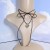 occidental style necklace velvet clavicle chain big love pendant Collar