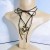 occidental style necklace velvet clavicle chain big love pendant Collar