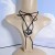 occidental style necklace velvet clavicle chain big love pendant Collar