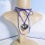 occidental style necklace velvet clavicle chain big love pendant Collar
