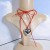 occidental style necklace velvet clavicle chain big love pendant Collar