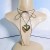 occidental style necklace velvet clavicle chain big love pendant Collar