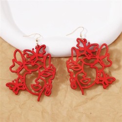  Korean style samll Earring hollow imitate surface earring