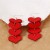 sweet love earring high high quality personality Earring exaggerating Peach heart temperament