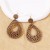  Bohemian style style retro wind Earring hollow geometry occidental style earring