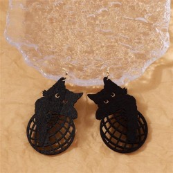 personality cat samll eyes earrings