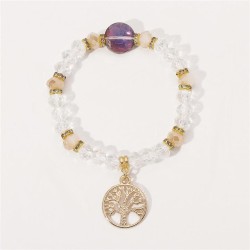 occidental style spring summer leisure  personality crystal Life tree beads br..