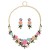 set necklace earrings woman fashion three-dimensional flower occidental style wedding