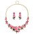 set necklace earrings woman fashion three-dimensional flower occidental style wedding