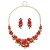 set necklace earrings woman fashion three-dimensional flower occidental style wedding