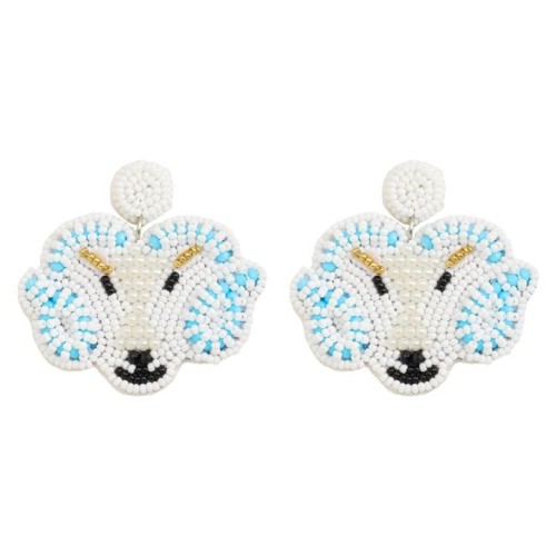 creativeins Alloy embed Pearl beads animal fashion earrings Earring