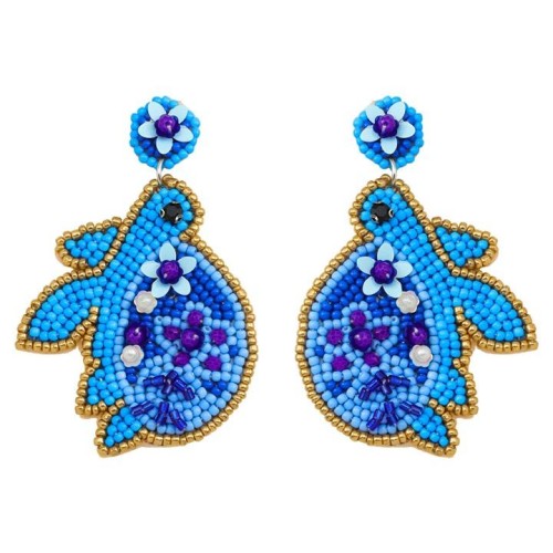occidental style ins wind animal samll high Bohemia beads earring earrings