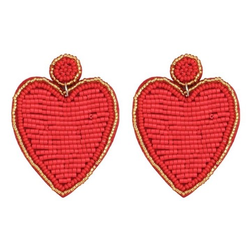 occidental style   fashion love earrings woman creative all-Purpose beads brief handmade Earring