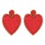 occidental style   fashion love earrings woman creative all-Purpose beads brief handmade Earring
