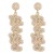  personality wind Alloy earrings   ins wind Word beads diamond all-Purpose earring