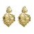 fashion exaggerating retro palace wind chain love silver earrings samll temperament high Peach heart Earring