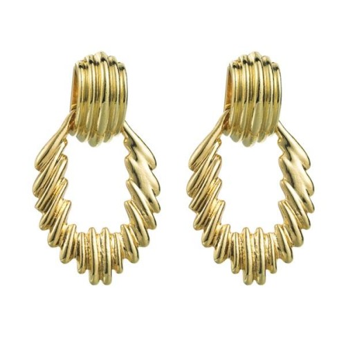 occidental style exaggerating trend Alloy silver earrings woman wind Metalearrings