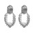 occidental style exaggerating trend Alloy silver earrings woman wind Metalearrings