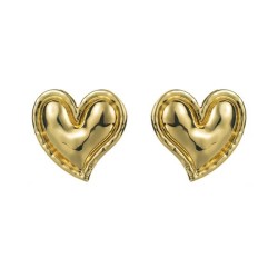 vintage medium gold love silver earrings woman  occidental style temperament h..