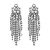 occidental style long style tassel claw chain earrings temperament exaggerating elegant high banquet
