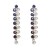 earrings occidental style fashion retro palace wind fully-jewelled Pearl earrings woman long style multila