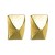 occidental style exaggerating personality pattern geometry square silver earrings luxurious high Alloy Earring w
