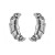 occidental style samll super big bag silver earrings woman personality exaggerating high Alloy